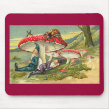 Duendes sonolentos mousepads