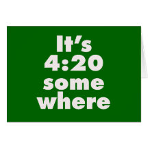 É 4:20 em algum lugar cartão