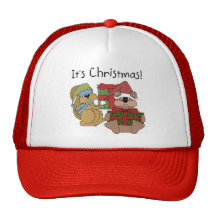 É camiseta e presentes do Natal Bonés
