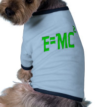 E=MC2 (verde) Camisa Para Cães