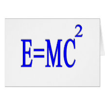 E=MC 2 (azul) Cartão