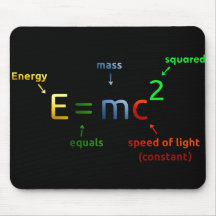 E = MC^2. E igualam MC esquadrado Mouse Pads