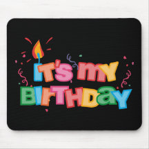 É minhas letras Mousepad do aniversário