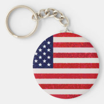 E.U. - Bandeira americana Chaveiro