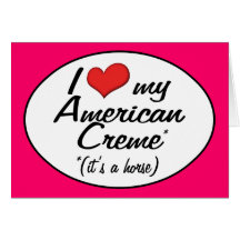 É um cavalo! Eu amo meu creme americano Cartao