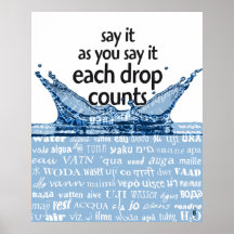 Each drop counts poster