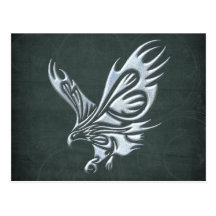 Eagle tribal cartão postal