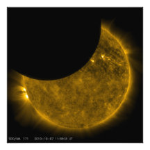 Eclipse parcial do Sun Fotografias