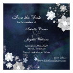 Economias florais do casamento das flores da neve  convite personalizado