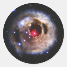 Ecos claros de um vermelho Supergiant Adesivo Em Formato Redondo