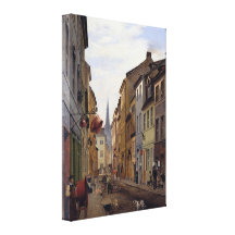 Eduard Gaertner - morre Parochialstraße Impressão De Canvas Esticadas