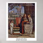Educação da Maria por Dante Gabriel Rossetti Impressão