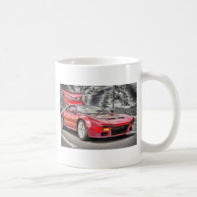 Efeito branco preto clássico exótico do carro de e caneca