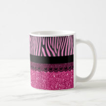 Efeito feminino elegante bonito do brilho do laço  canecas