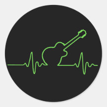 EKGuitar Adesivos Em Formato Redondos