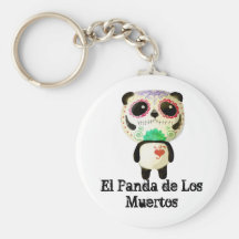 EL Panda de Los Muertos Chaveiro