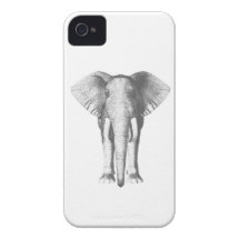 Elefante em preto e branco capas iPhone 4