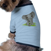 Elefante pequeno camisa para cães