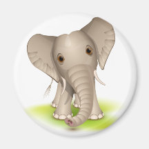 Elefante pequeno imã de refrigerador