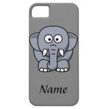 Elefante personalizado dos desenhos animados capa iPhone 5 Case-Mate