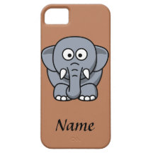Elefante personalizado dos desenhos animados capa iPhone 5 Case-Mate