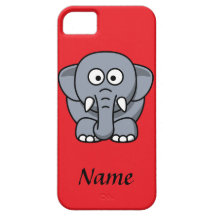 Elefante personalizado dos desenhos animados capa de iPhone 5 Case-Mate