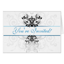 Elegância clara personalizada cartão
