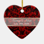 Elegância da rosa vermelha - personalize ornamentos
