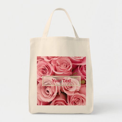 Elegância do rosa do rosa bolsas para compras