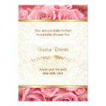 Elegância do rosa do rosa - chá convites personalizados