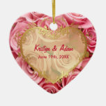 Elegância do rosa do rosa - personalize enfeites para arvores de natal