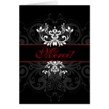Elegância escura personalizada cartões