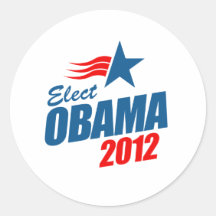 Eleja o t-shirt 2012 de Obama Adesivos Em Formato Redondos