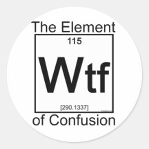 Elemento WTF Adesivo Redondo