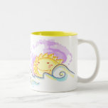 Elevação feliz do sol caneca