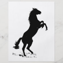 Elevando o cavalo panfleto personalizado
