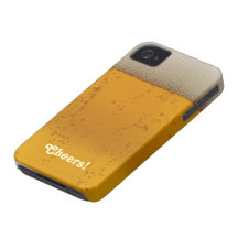 Elogios!  Capa de iphone 4 temático da cerveja Capa iPhone 4 Case-Mate