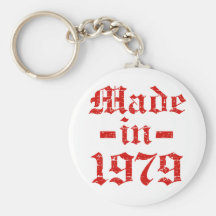 Em 1979 design feito chaveiros