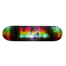Em meus fones de ouvido skates personalizados