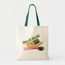 Em um rolo bolsas de lona