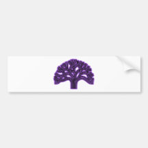 Embaçamento do roxo da árvore de Oakland Adesivo