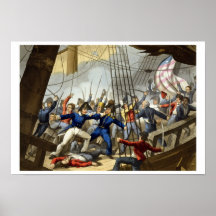 Embarcando e tomando o navio americano 'Chesapeake Poster