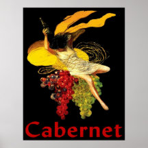 Empregada doméstica Cabernet do vinho Poster