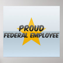 Empregado federal orgulhoso poster