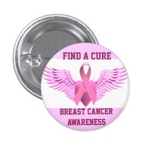 Encontre uma cura, cancro da mama Awareness_ Botons