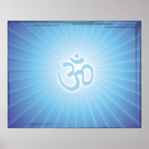 Energia azul de Aum Pôsteres