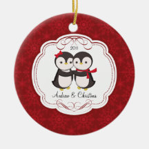 Enfeites de natal bonitos do amor do casal do ping