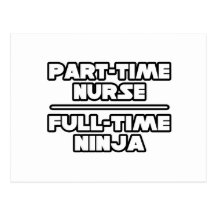 Enfermeira/Ninja Cartão Postal