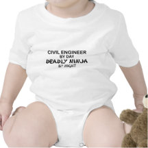 Engenheiro civil Ninja mortal em a noite Babadores