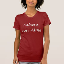 Engodo Alma de Salsera - (mulheres no vermelho) T-shirts